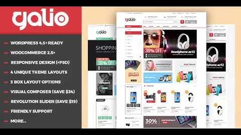 VG Galio - Mega Shop Responsive WooCommerce Theme | Themeforest Website Templates and Themes