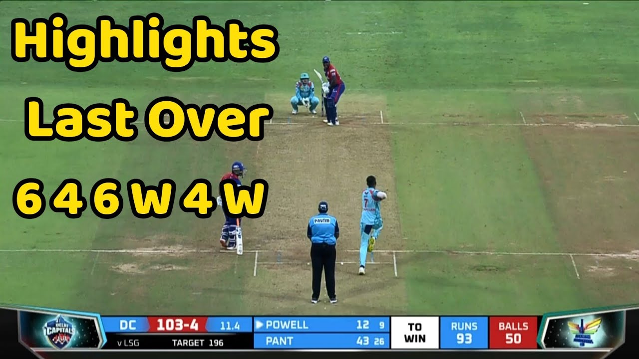 IPL 2022 News | Delhi Capitals vs Lucknow Supergiants Highlights | DC vs LSG match highlights 2022 |