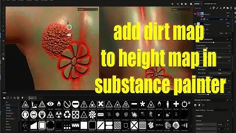 how to add dirt to height painted in substance painter
