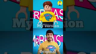 MrBeast meme original VS LEGO MrBeast meme #shorts