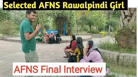 Selected AFNS Rawalpindi Girl By Sir Waqar Waheed  | AFNS Final Interview | Sir Waqar Success Story