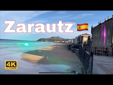 Zarautz 4K Walking Tour Northern Spain [4K Ultra HD/60fps]