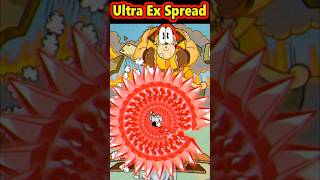 Cuphead - All Bosses Using Ultra Ex Spread Waves #short #cuphead