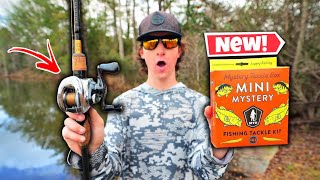 Fishing With The Brand NEW MINI Mystery Tackle Box (What's Inside)