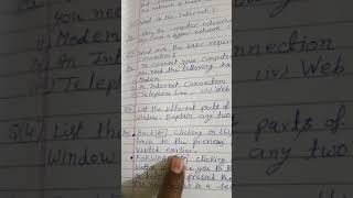 class 5 subject computer chapter 8 page no. 72 (questions and answers).