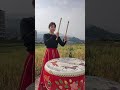 The Strongest Female Drummer! #drum #drumshorts #chinesemusic#好汉歌 #中国鼓🔥