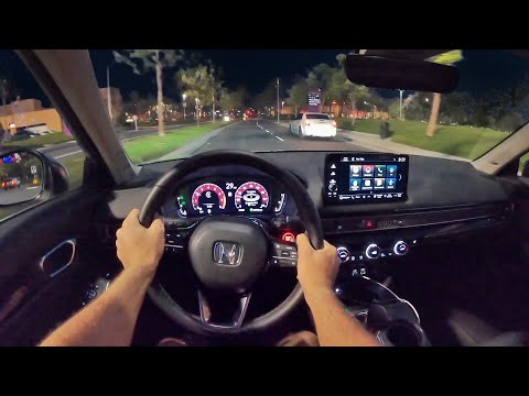 2022 Honda Civic 1 5T Touring POV Night Drive 3D Audio ASMR