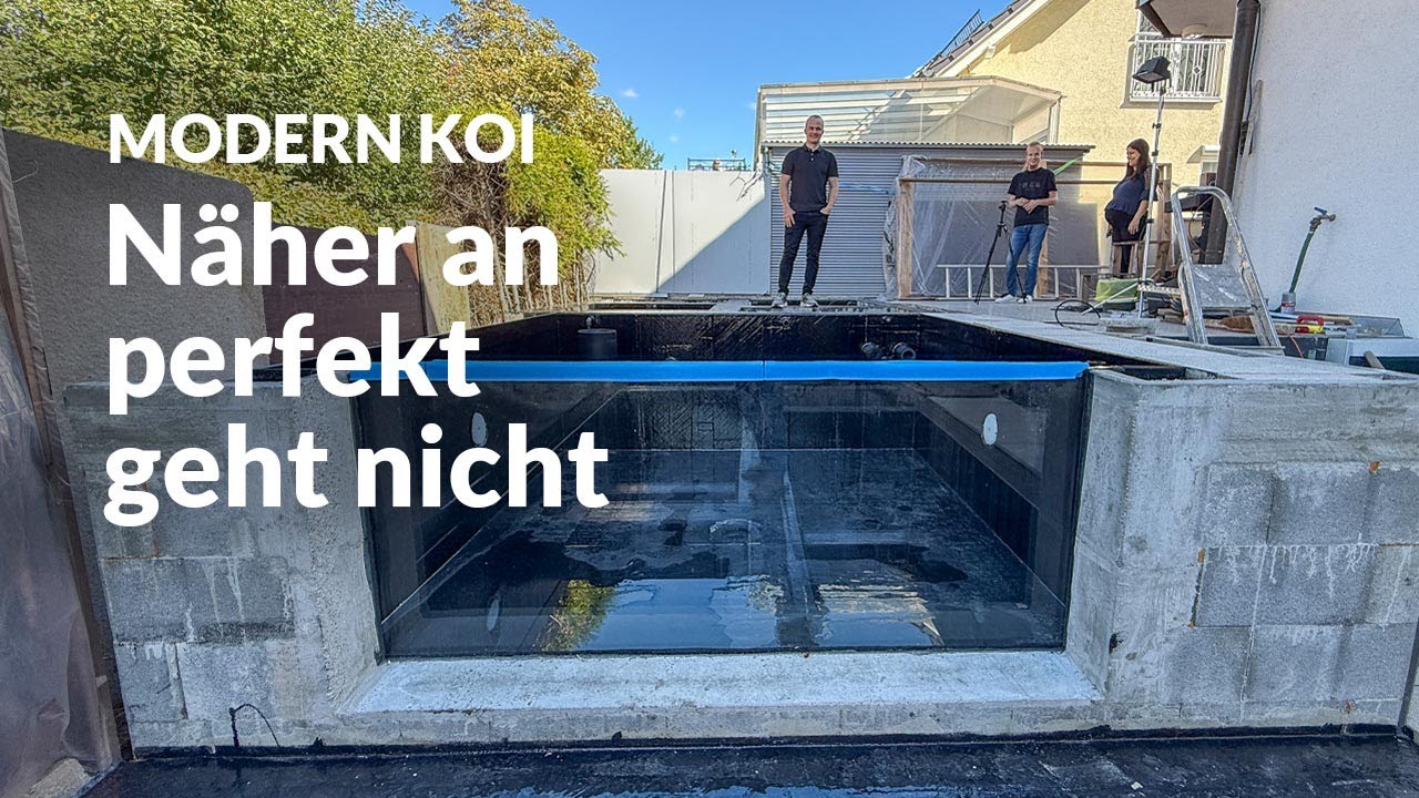 Arturs Teichbau: Kurz vor dem Befüllen | Modern Koi Blog #7895