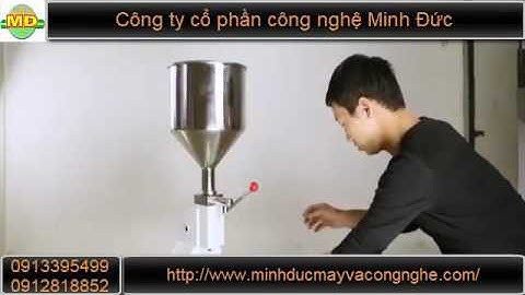 Máy chiết rót dung dịch thủ công -  CTCP Công Nghệ Minh Đức