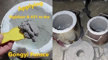 ASMR - Applying Rigidizer and Greenpatch to the Devil Forge and Gongyi metal melting Furnace