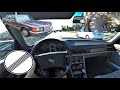 1991 Mercedes-Benz 300SE W126 manual transmission 4K POV DRIVE | High Speed ride German Autobahn