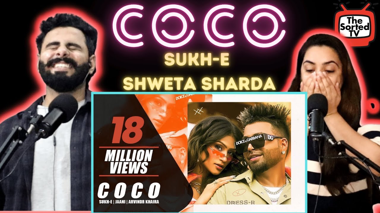Coco | Sukh-E ft. Shweta Sharda | Jaani | Arvindr Khaira | Desi Melodies | Delhi Couple Reactions