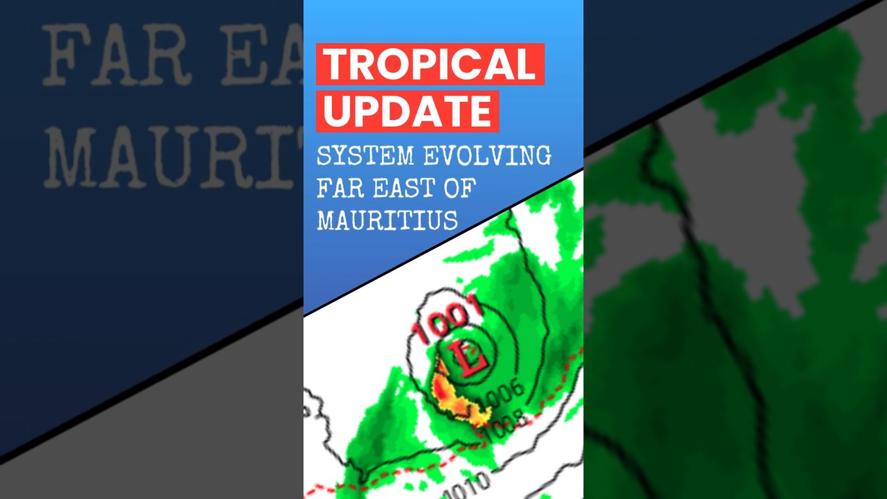 System Evolving Far East of Mauritius... #weather #mauritius #cyclone #weatherfollower