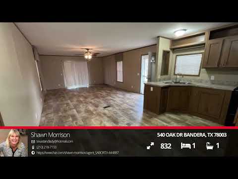 540 OAK DR, Bandera, TX home video tour