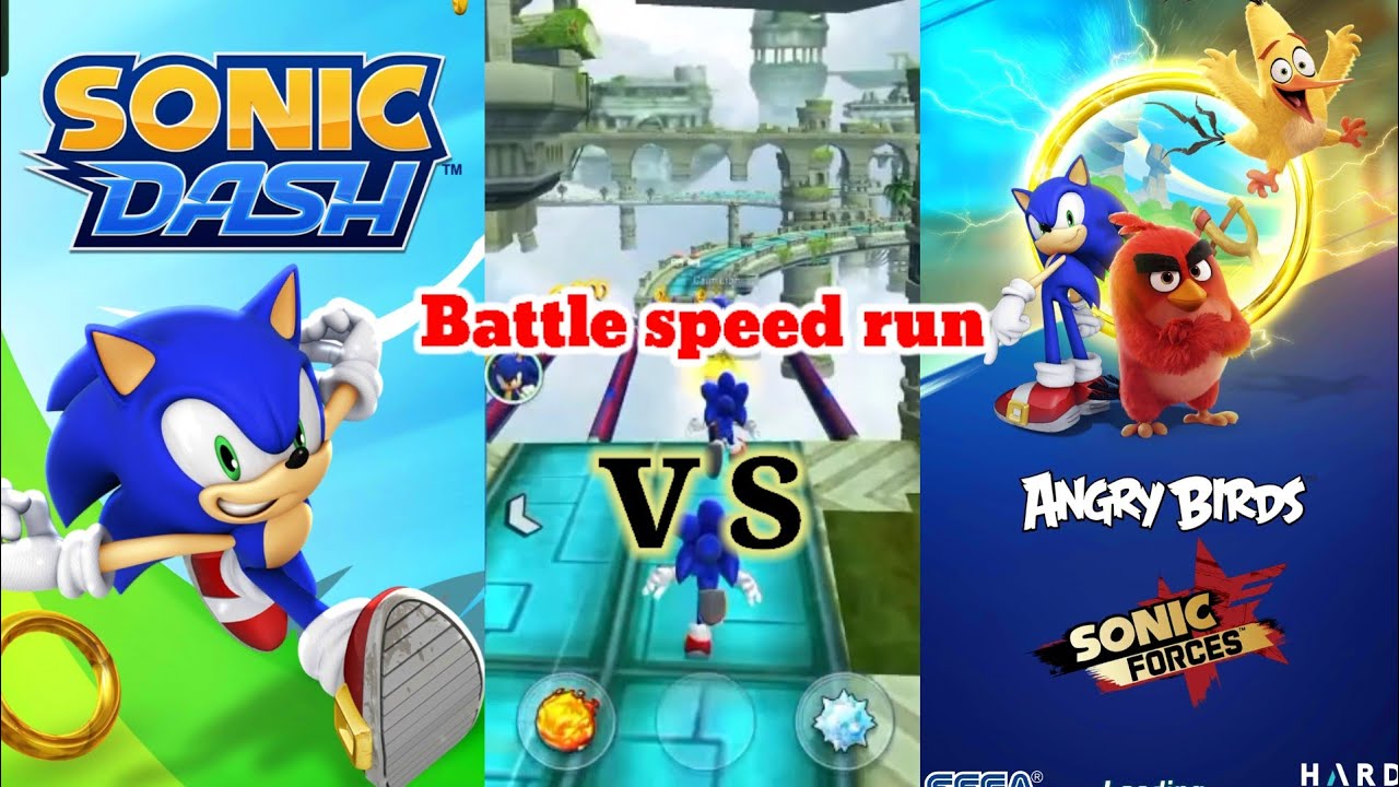 Battle arena speed run - Sonic Dash vs Sonic Forces angry birds. - YouTube
