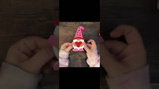 DIY Gnome Coloring Page Valentine