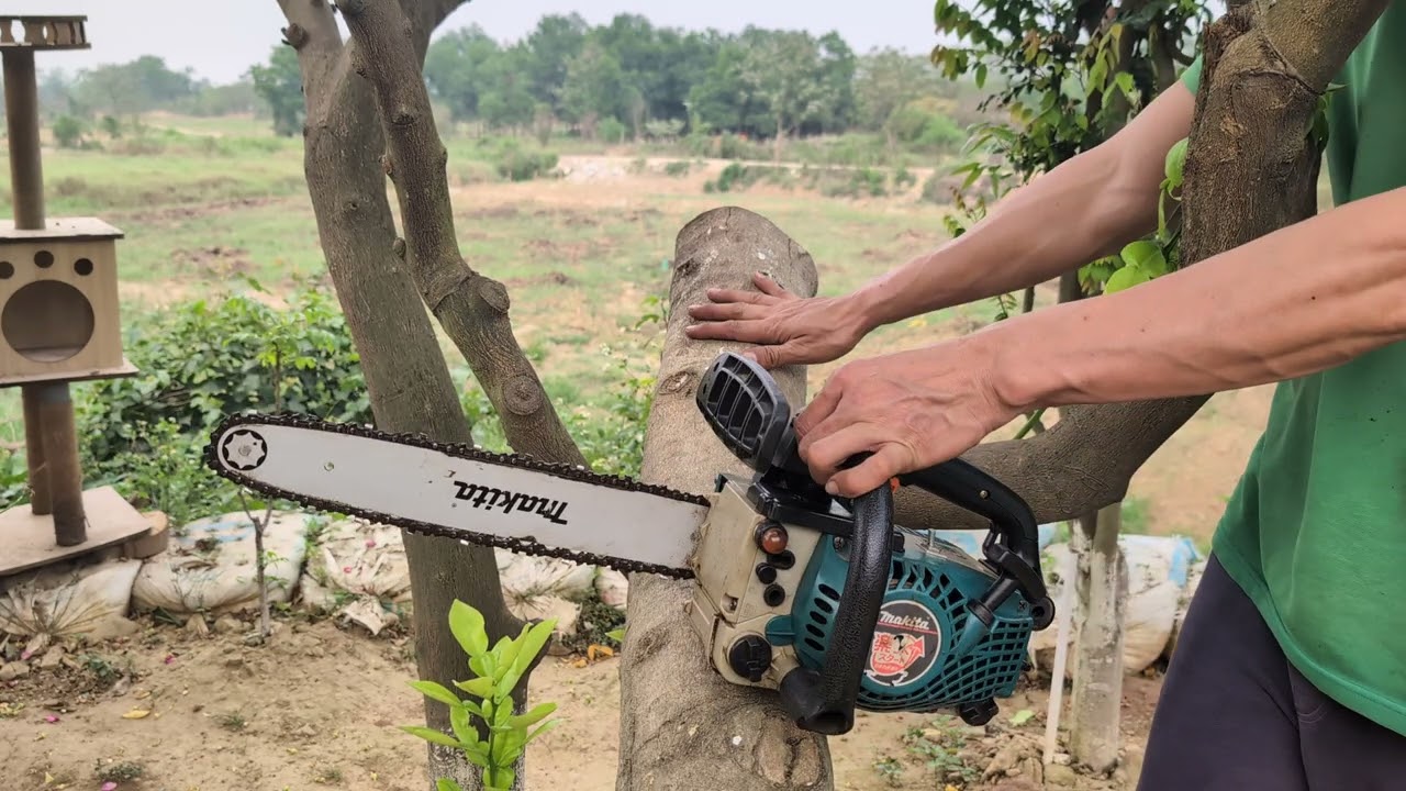 Máy cưa MAKITA ME333T nòng 37 ly, 33cc, lam mặt cắt 35cm, hoạt động tốt, nguyên zin.