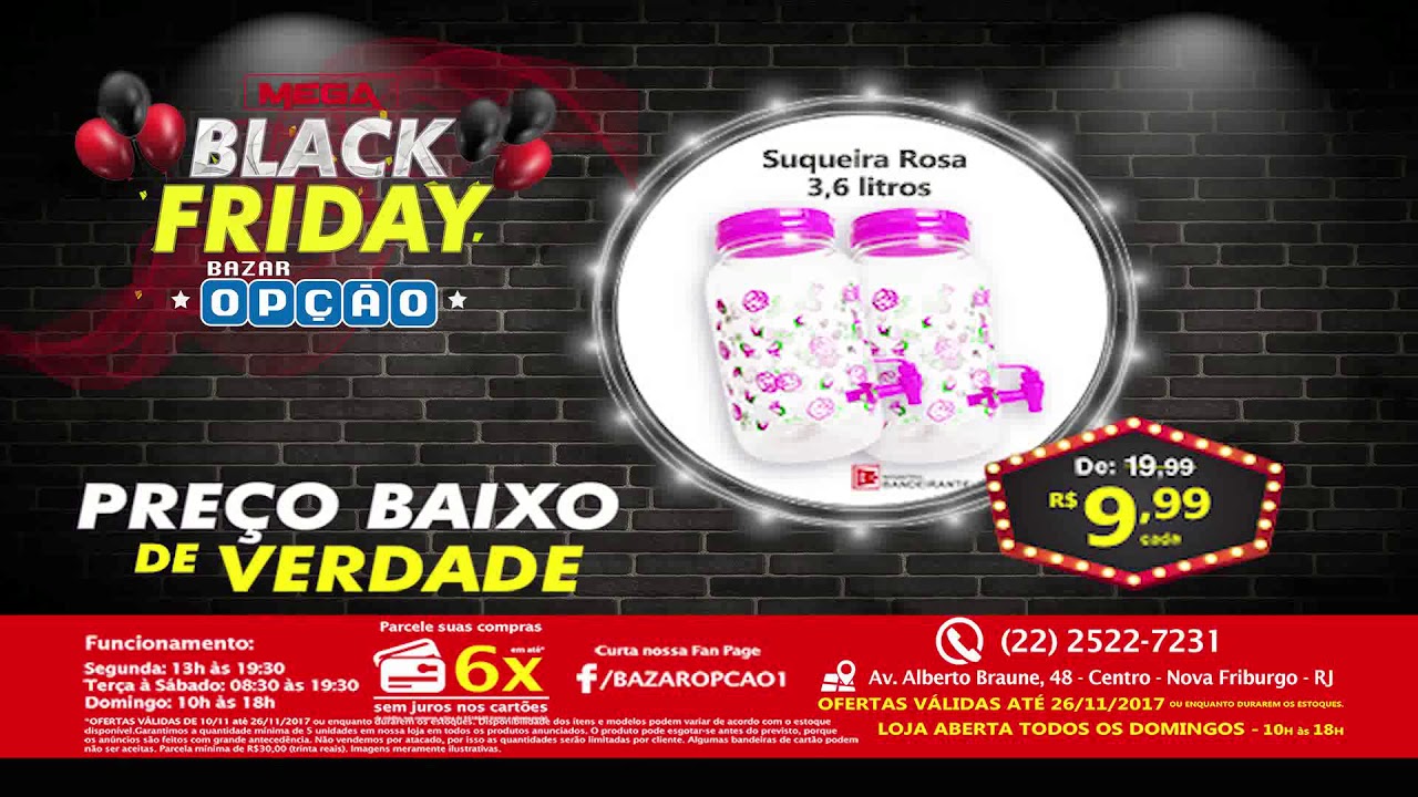 Bazar Opção - QUE COMECEM OS JOGOS! A Black Friday fora de época