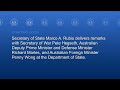 Australia-U.S. Ministerial Consultations (AUSMIN) opening statements - 9:45 AM