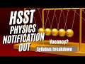 HSST PHYSICS NOTIFICATION OUT | VACANCY | EXPECTED SYLLABUS