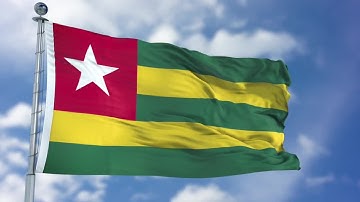 Togo Flag Animation Stock Motion Graphics