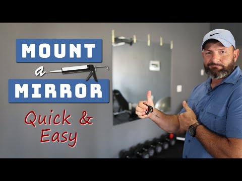 Best way to HANG A MIRROR on the wall | Fast & Easy without nails