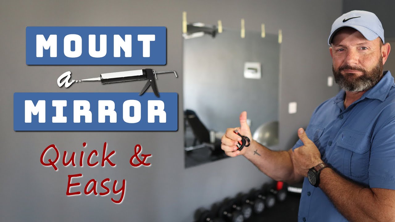 Best Way To HANG A MIRROR On The Wall Fast Easy Without Nails YouTube Best Way To HANG A MIRROR On The Wall Fast Easy Without Nails YouTube