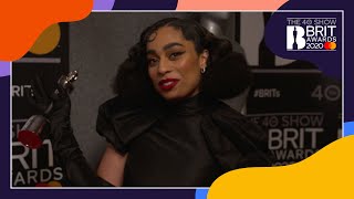 Celeste reacts to winning BRITs Rising Star | The BRIT Awards 2020