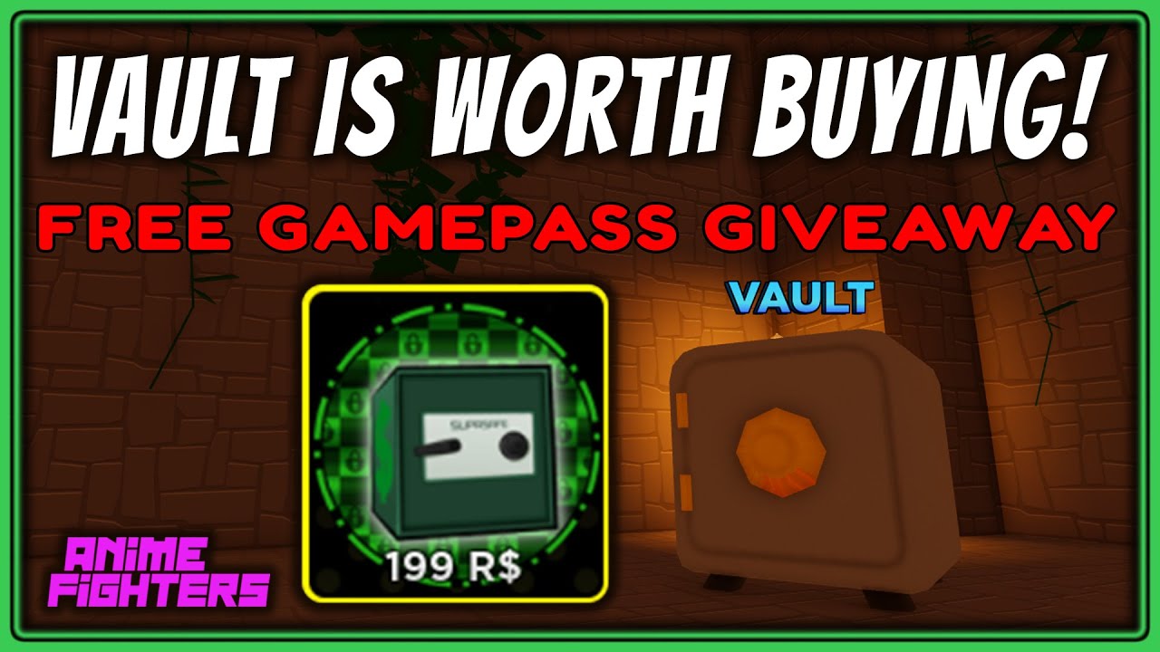 ✓Anime Fighters Simulator , AFS✓] Big Vault Slots ( 499 Robux ), Cheap +  Pay throught Gift in Game