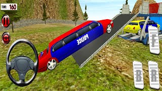 US Police Limo Car Transporter - Offroad Multi Trailer Truck Driving - Android Gameplay screenshot 5