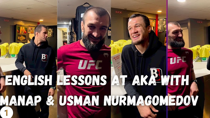 English Lessons at AKA 1 with Manap & Usman Nurmagomedov #aka