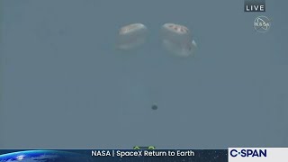NASA SpaceX Dragon Crew Return to Earth & Splashdown