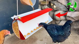Eski PVC Borulardan Sıradışı Bir Tavuk Yemliği Yapımı | Geri dönüşüm