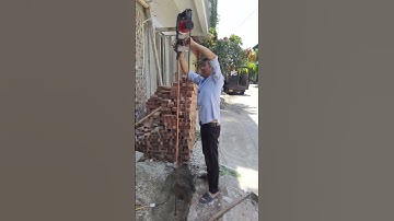 Đóng cọc tiếp địa cho bãi tiếp địa #chongset #coctiepdia