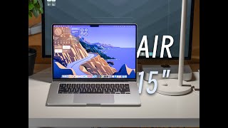 「黑貓」銀色 M3 MacBook Air 15 開箱 + 三周體驗: 超贊的大屏輕薄日常本