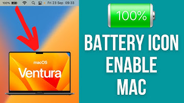 Show Mac Battery Icon Percentage % on Menu Bar (macOS Ventura)