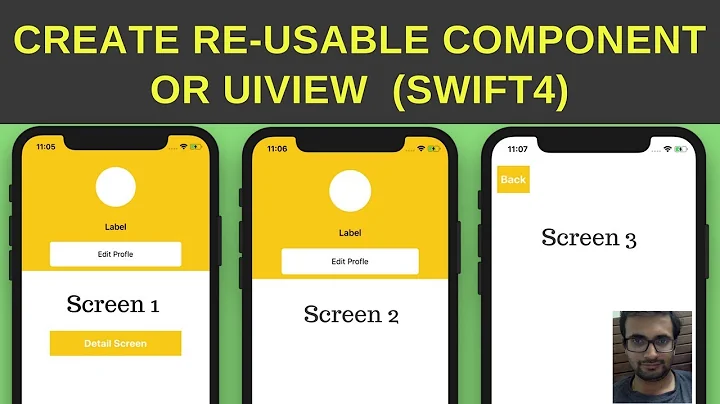 Swift Tutorial -  Create re useable UIView or re usable component objects