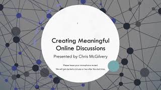 Virtual Learning BootCamp Day 5:  Discussions For Online Interaction