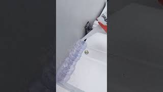 closing tile edge holes clean finish #tile #repair