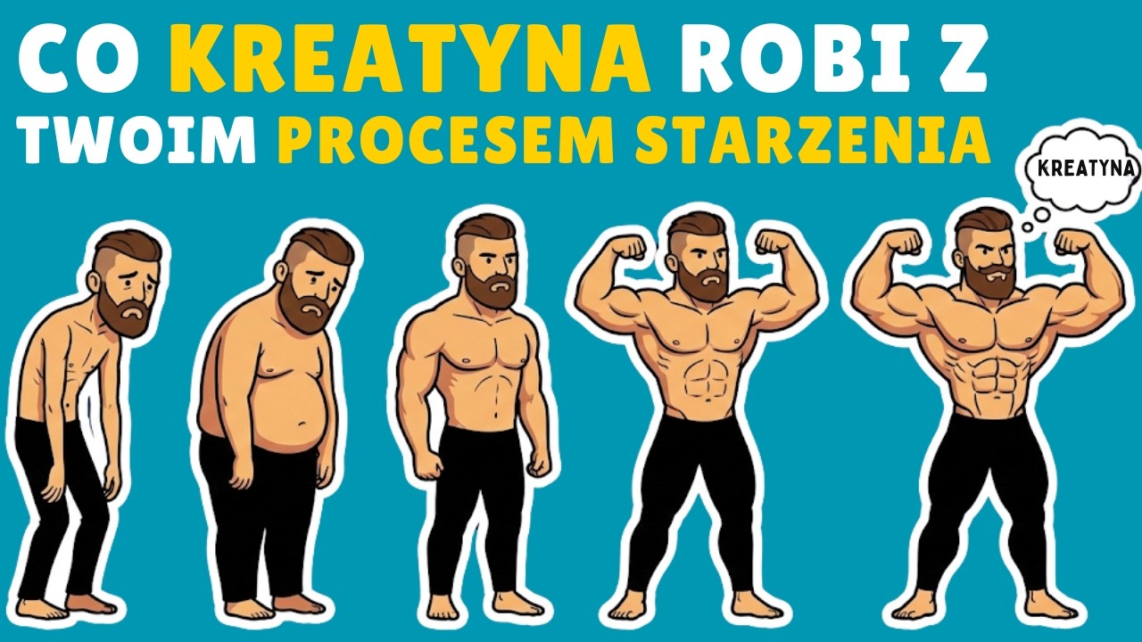 Co się dzieje z procesem starzenia, gdy codziennie przyjmujesz kreatynę? (naukowo wyjaśnione)