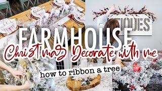 Farmhouse Christmas Decorate With Me || Christmas Decorating Ideas 2021