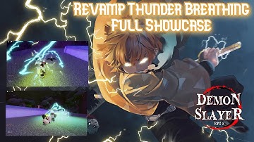Revamped Thunder Breathing Full Showcase || Demon Slayer RPG 2 [Roblox]