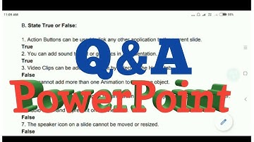 Class 6. Ch03. Enhancing Presentation Question Answers Subject Computer