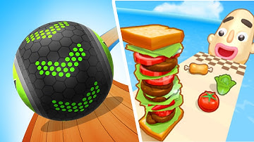 Going Balls Vs Sandwich Runner - All Levels NEW UPDATE Gameplay Android, iOS #130