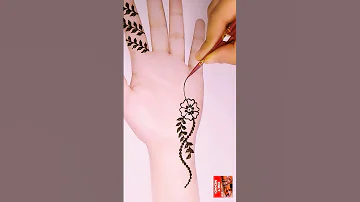 Eid special mehndi design| flower mehndi design| latest front hand mehndi design|