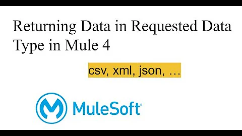 Return Data in Requested Format in Mule 4