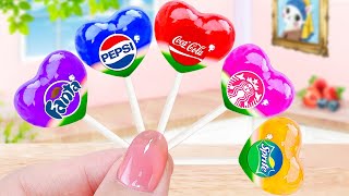 Colorful Mini Heart Jelly Magic Rainbow Fruit Jelly & Honey Coca Cola | Min Cakes