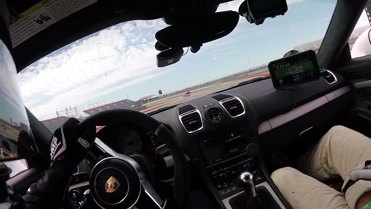 DeMan 4.5L Cayman GT4 hunts down GT3 & Clubsport GT4 at COTA