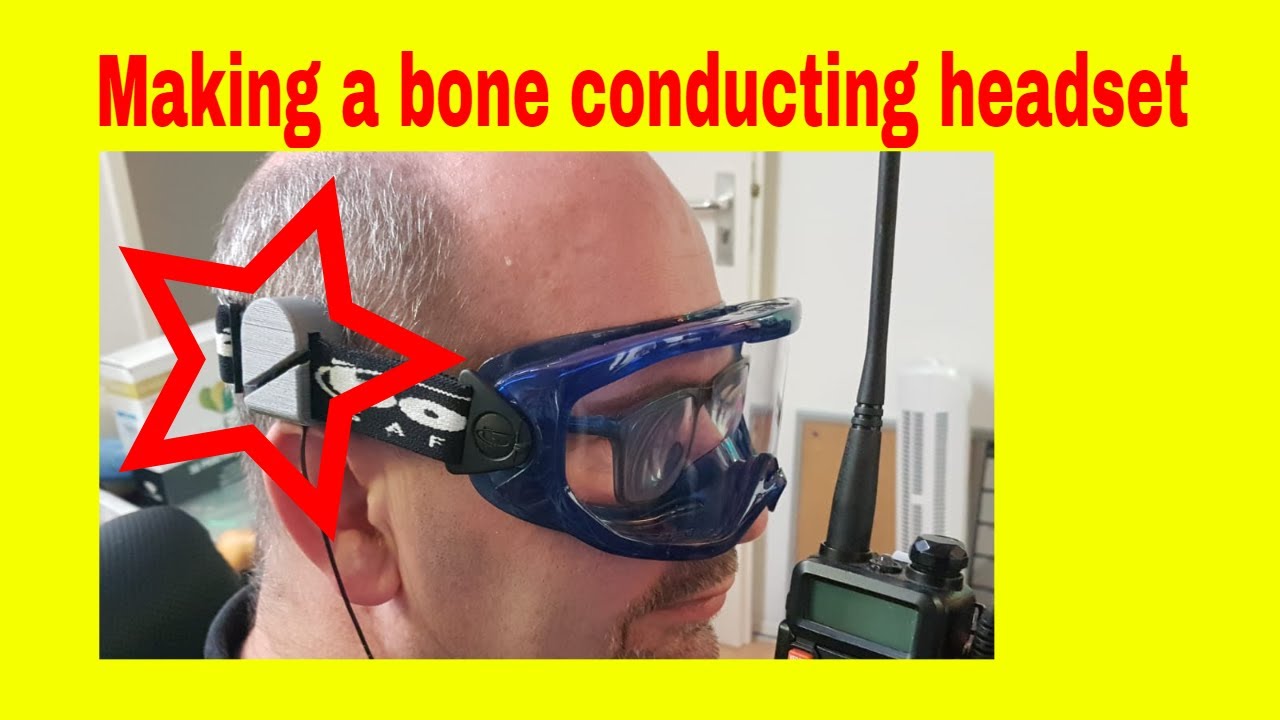 DIY bone conducting headset for airsoft gameplay using a 3D printer - YouTube