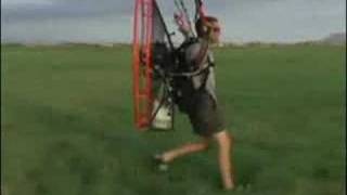 Powered paraglider Paramotor sample reverse launch
